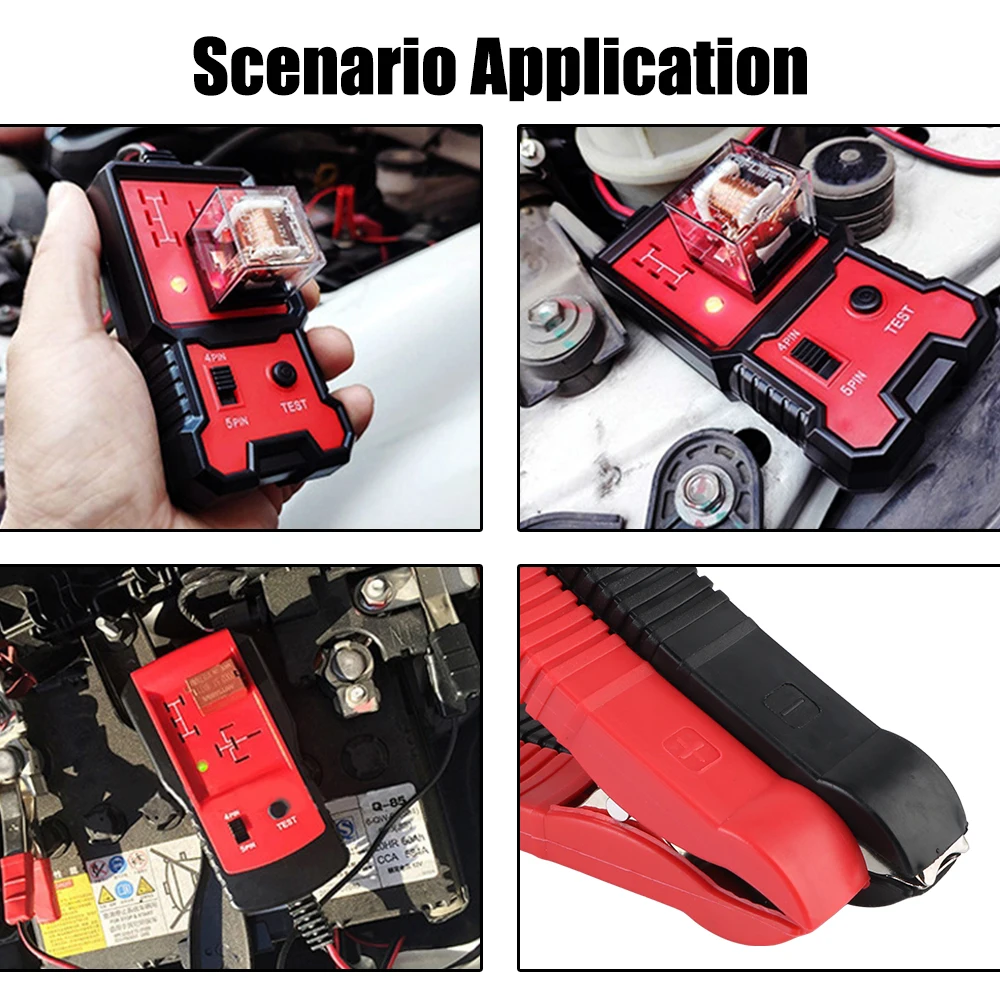 Universal 12V เครื่องทดสอบรีเลย์รถอิเล็กทรอนิกส์ยานยนต์เครื่องทดสอบรีเลย์สําหรับ Auto แบตเตอรี่ Checker เครื่องกําเนิดไฟฟ้ากระแสสลับเครื่องวิเคราะห์เครื่องมือวินิจฉัย