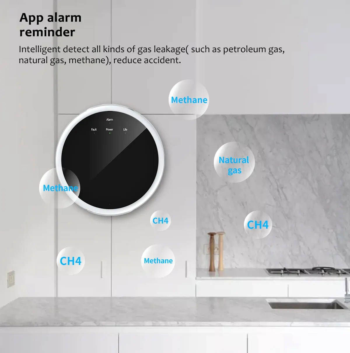 TAIBOAN Mini 433mhz Gas Leak Alarm Sensor LPG GAS Leakage Natural Combustible Detector For Home Security System