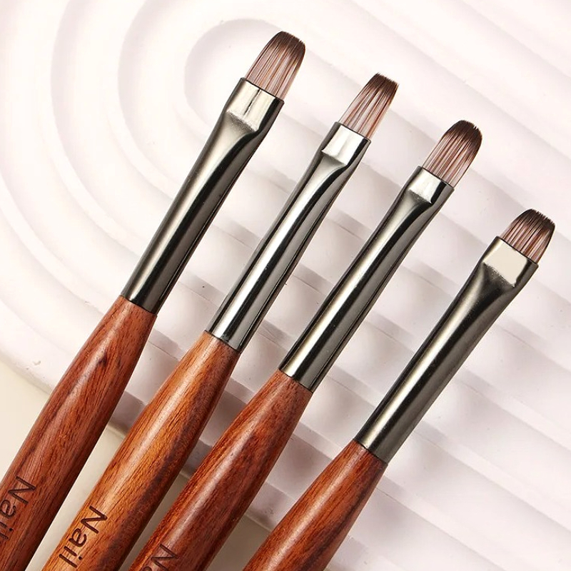 Кисть для дизайна ногтей, двуглавая линия из сандалового дерева, цветная живопись, фототерапия, градиент, подметание, специальная ручка, маникюрные инструменты