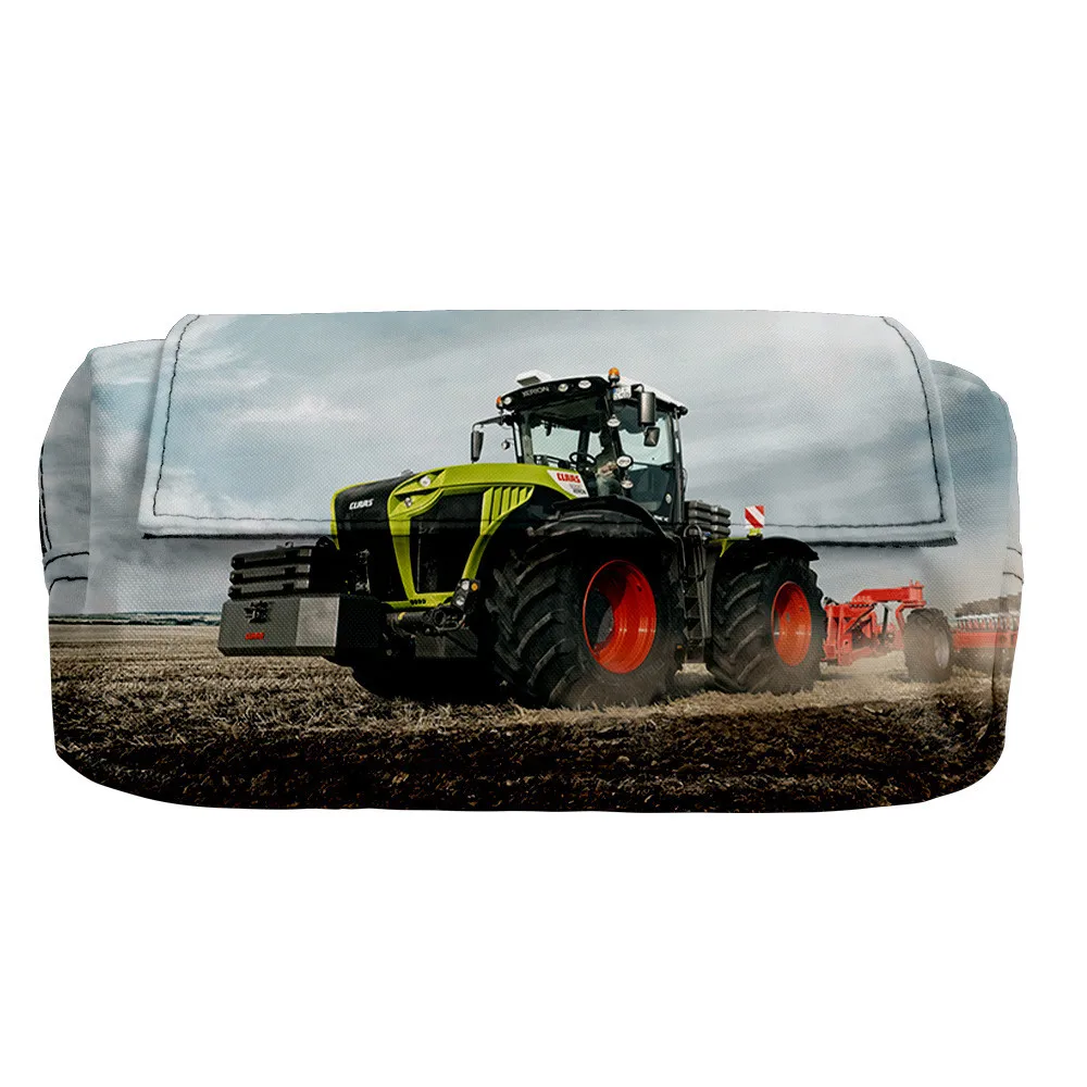 Spiel Traktor Muster Bleistift Fall Studenten Kinder Jungen Mädchen 3d Oxford wasserdichte Cartoon Anime Doppel Aufbewahrung tasche
