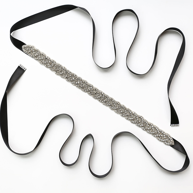 Luxe Dames Riem Kristallen Riem Trouwjurk Accessoires Strass Bruid Riem, Bruiloft Feest Prom Jurk Applique Benodigdheden