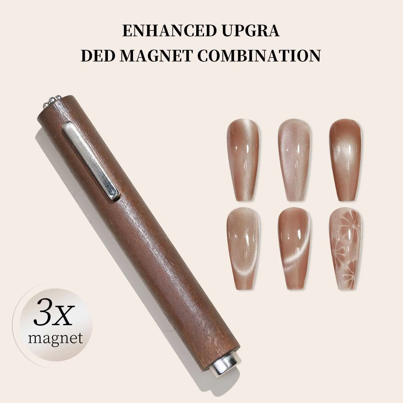 3 em 1 multifuncional forte ímã de olho de gato uv/led gel prego vara magnética para design da arte do prego manicure ferramentas especiais