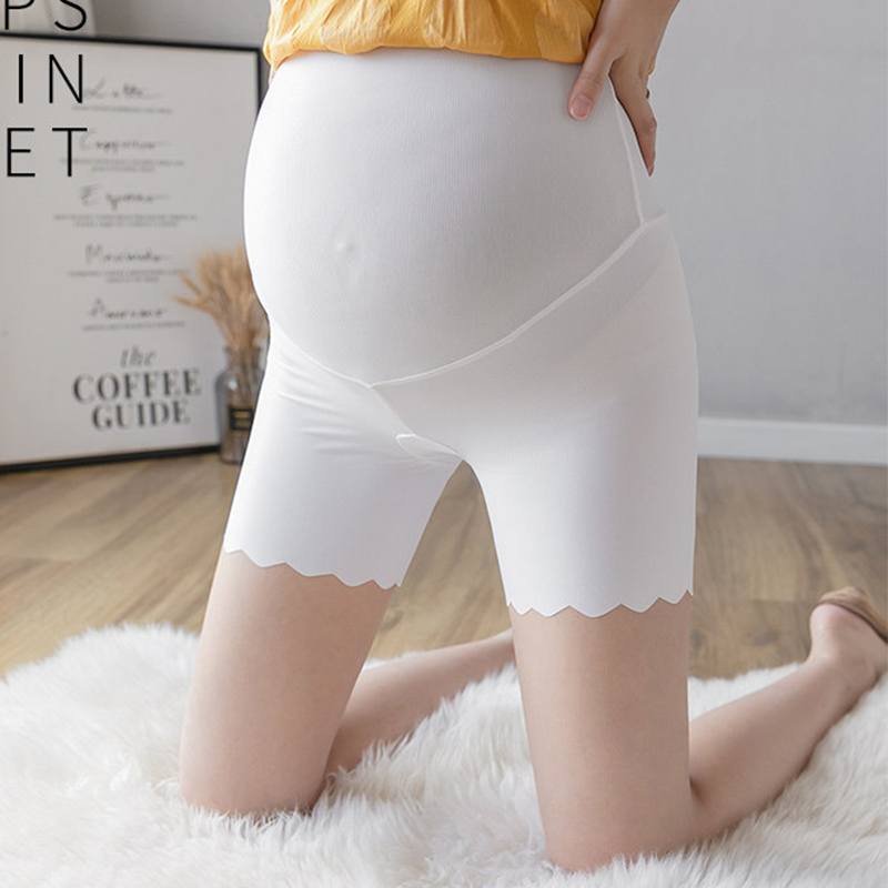 Shorts de segurança cintura alta para gestantes, leggings soltos, breve maternidade, calças íntimas ajustáveis para gravidez, plus size, verão
