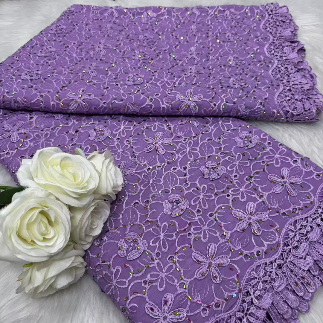 Tecido de renda chiffon africano 2025 material de renda de alta qualidade nigeriano francês africano tecidos de renda verde para casamento feminino