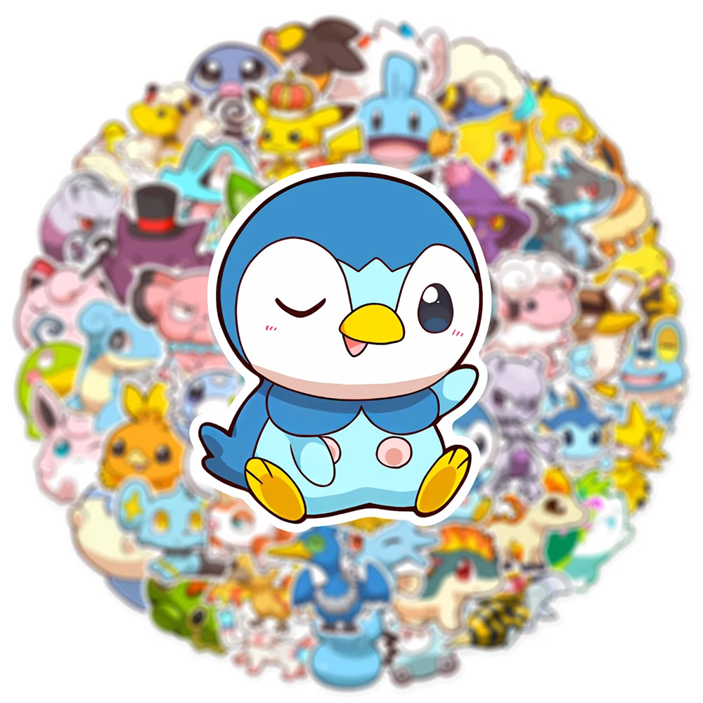 10/30/50PCSอะนิเมะPokemonน่ารักสติกเกอร์Graffitiตกแต่งDIYสเก็ตบอร์ดโทรศัพท์ตู้เย็นจักรยานการ์ตูนDecalsสนุกสําหรับของเล่นเด็กของขวัญ