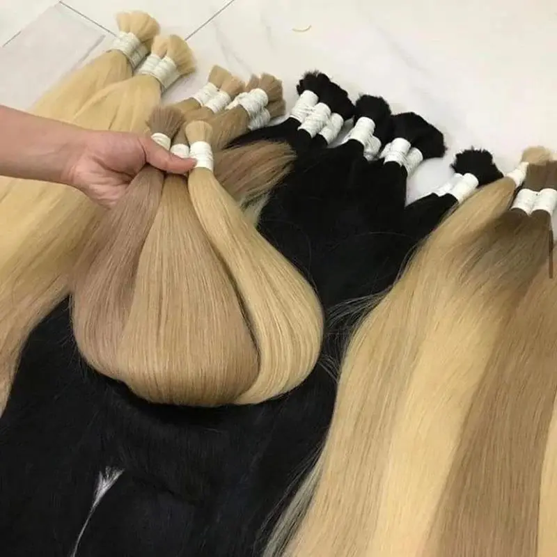 ไม่มี Weft 613 มนุษย์ผมสานสีบลอนด์ตรงผมมนุษย์ 1B 613 Ombre สีบลอนด์เวียดนามตรงผม Remy Max ผม