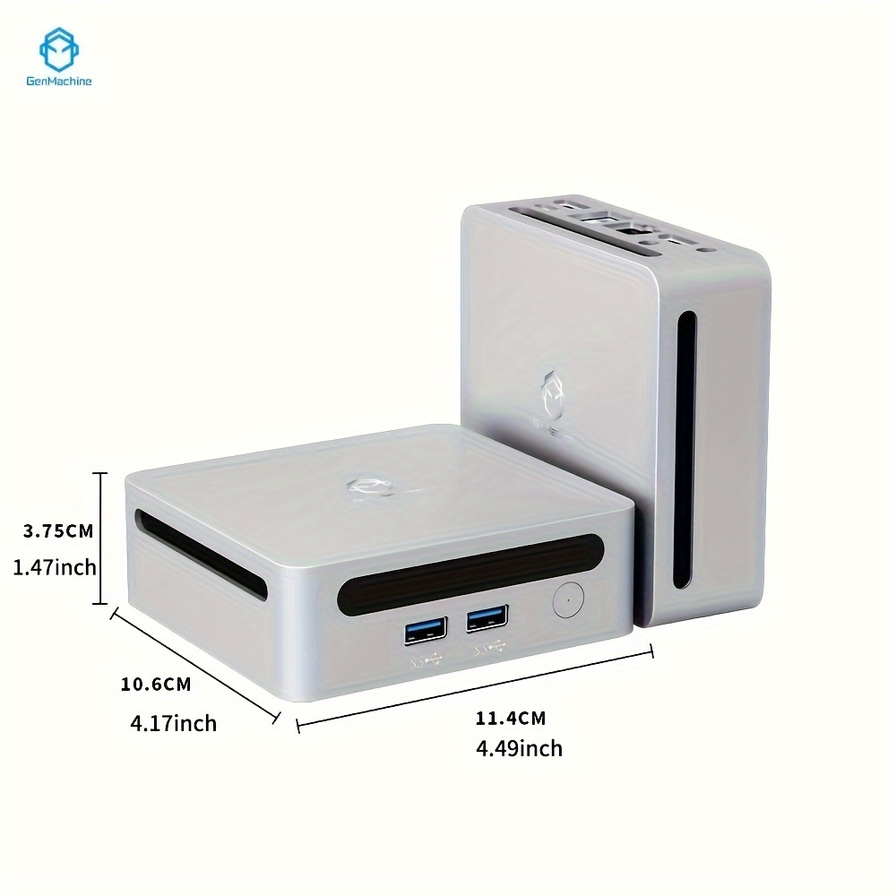 GenMachine Ryzen Ren6000 Pro 6800H 6800U 7840U 7840U ES MINI PC Windows 11 3.2Ghz LPDDR5 6400Mhz M.2 WIFI6 BT5.2 Diy Gaming