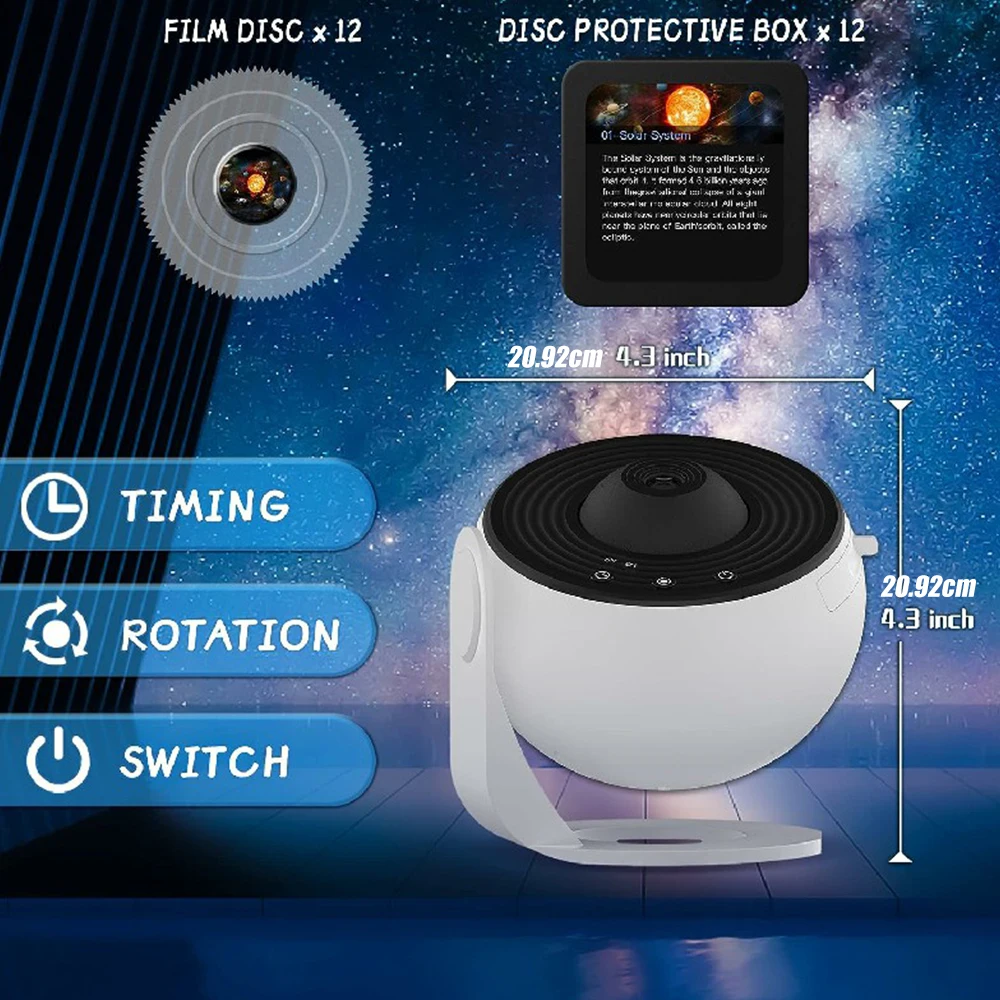 ナイトライトギャラクシープロジェクター星空プロジェクター360 °   回転プラネタリウムランプ子供の寝室バレンタインデーギフト結婚式の装飾