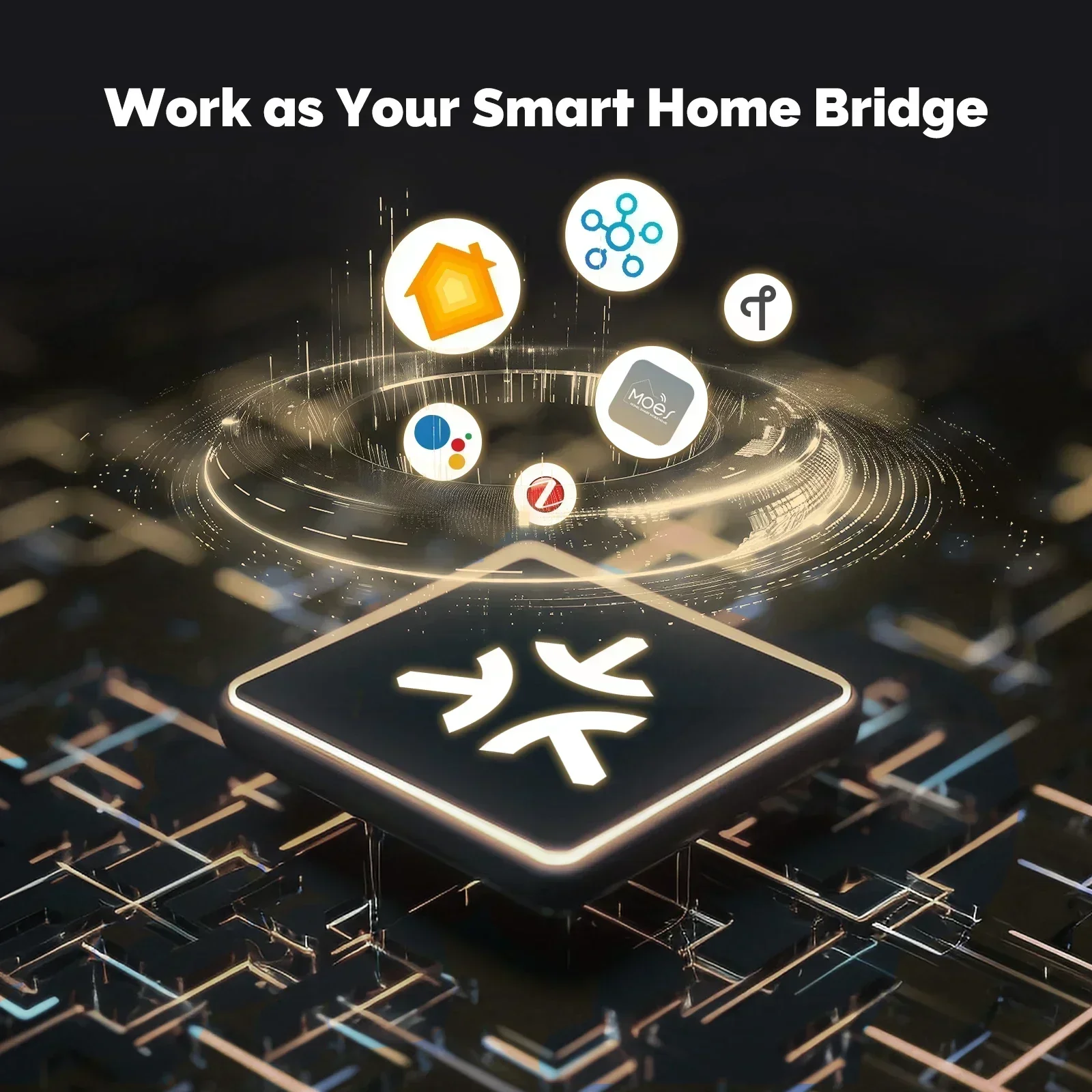 Moes Tuya Zigbee Materie Thread Gateway Smart Home Bridge Matter Hub Ondersteuning Voice Control Siri Homekit Smartthings Google Alexa