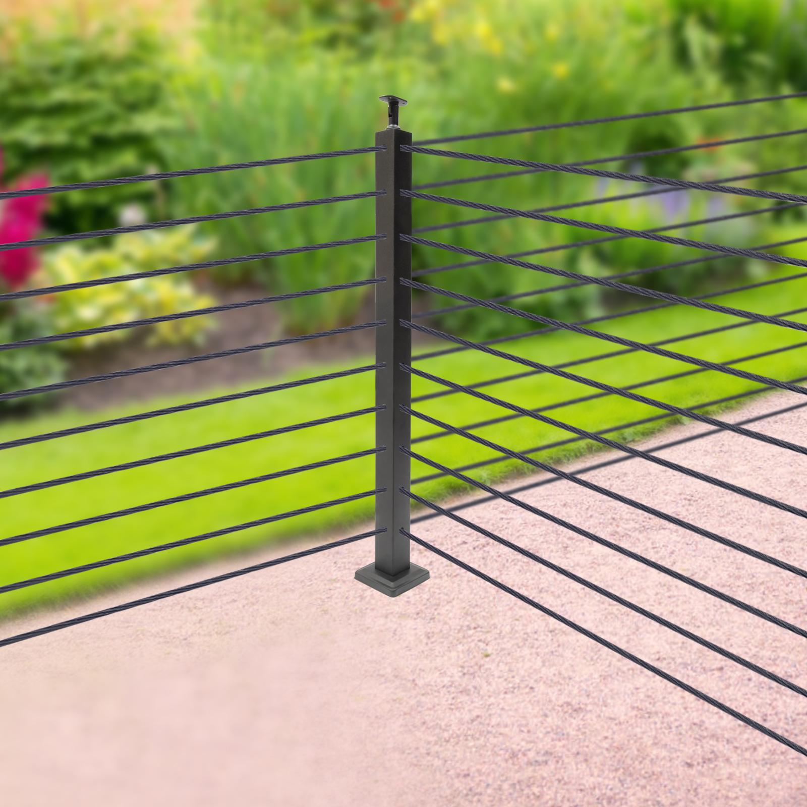 Stainless Steel Cable Railing, 36 Inches, Pre-Drilled Holes, Strong Load-Bearing (220 lbs), Suitable for Indoor and Outdoor Appl