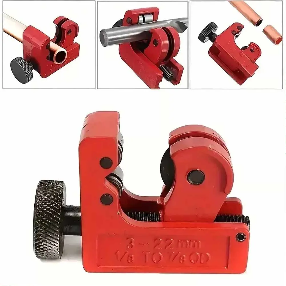 Mini tagliatubi per tubi in acciaio legato da 3-22 mm che tagliano da 1-8 pollici a 7 pollici per tubi in rame PVC sottile in acciaio inossidabile
