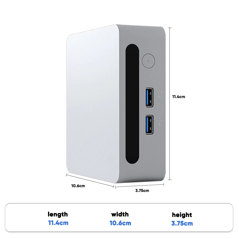 Mini PC with AMD Ryzen 7 7730U 7 5800U Mini Computer, Mini Gaming PC with USB Type-C Desktop Computer Supports Triple 4K Display