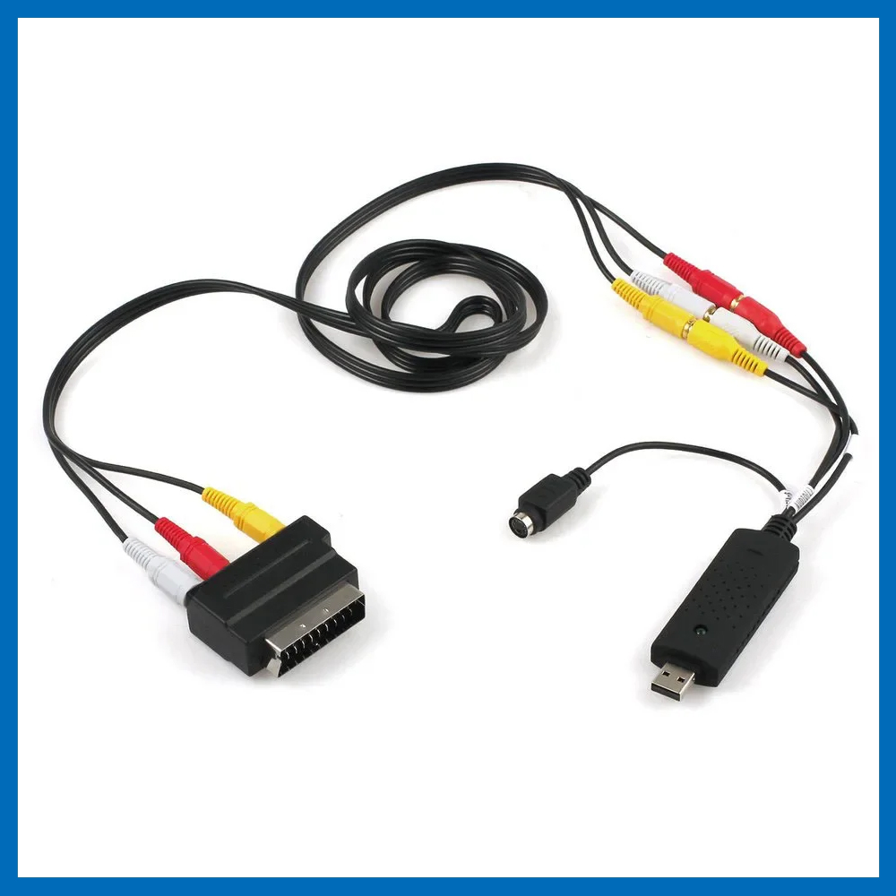 VHS To DVD Converter USB2.0 Convert Analog Video To Digital Format Audio Video DVD VHS Record Capture Card quality PC adapter