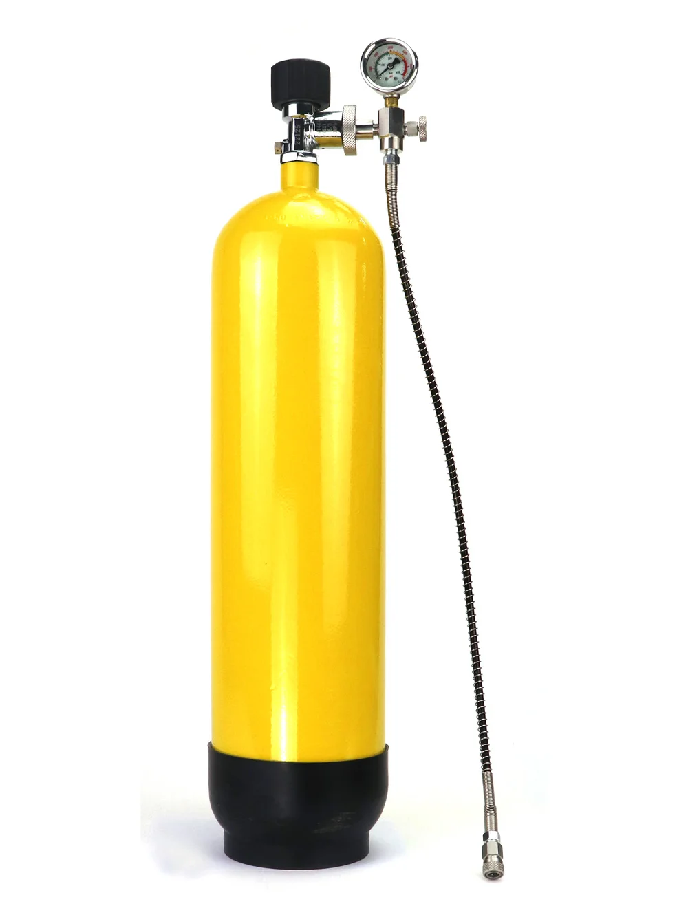 Diving Scuba Big Bottle To Small Bottle Charging Adapter HP Filling Station DIN300 (5/8BSP) Connector With Hose and Gauge 400Bar