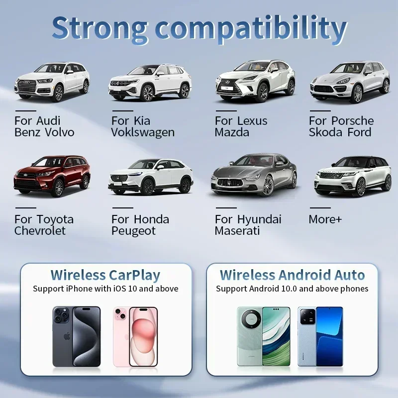 Android13 CarPlay Ai Box draadloze box voor Netflix YouTube draadloze Carplay Android Auto Smart Systems voor bekabelde Carplay
