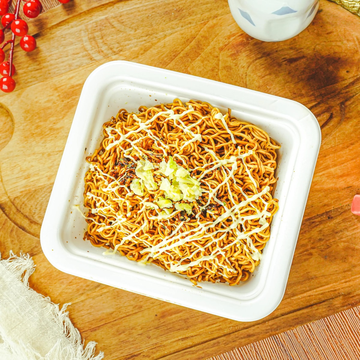 [6 Packs] MYOJO Ace Ramen - Yakisoba Fried Noodles with Mustard Mayonnaise, 4.76oz Each - Authentic Japanese Instant Noodles