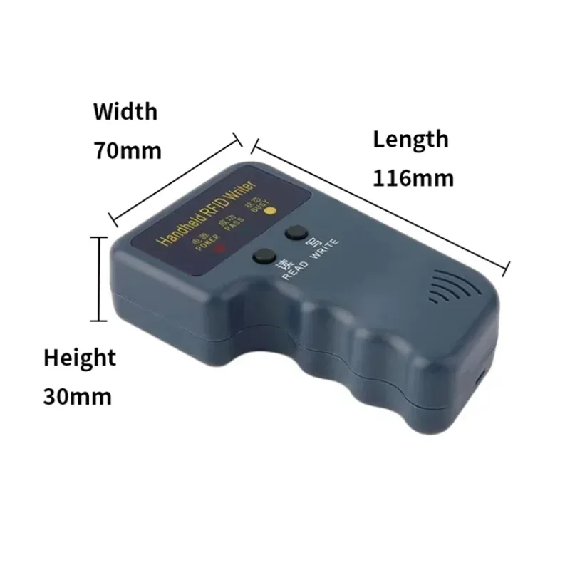 5YOA Repetitive Handheld 125KHz EM4100 5200 RFID ID Card Writer Copier Duplicator Programmer T5577 Rewritable Keyfobs Tags