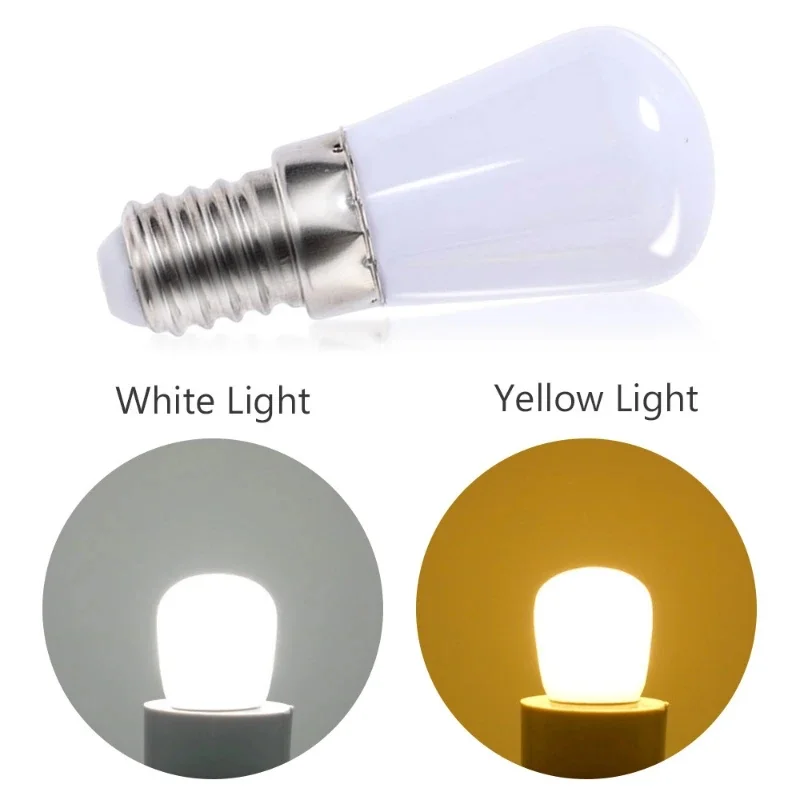 5/1PCS LED Refrigerator Lamp E14 Light Bulb 220V LED Refrigerator Lamp Screw Bulb for Refrigerator Display Cabinet Home Lighting