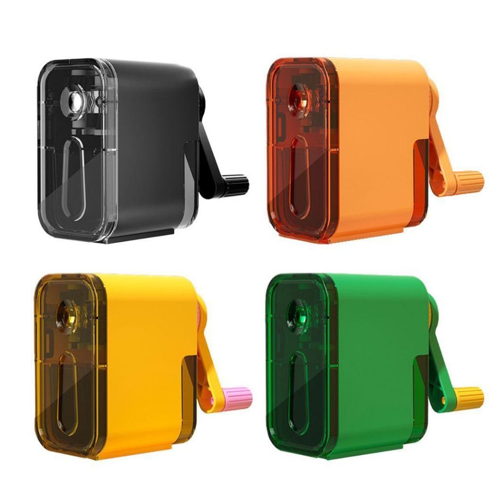 Sacapuntas de plomo que ingresa automáticamente, herramienta mecánica de manivela, suministros escolares, rotativos de escritorio, antiadherentes