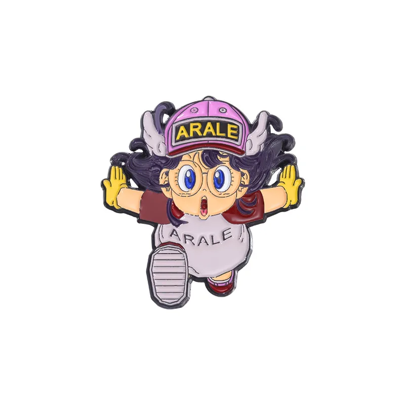 Cartoon Dr. Slump Arale Distintivo Spilla Spilli Anime Piccola Ragazza Android Arale Forma Smaltata Pin Carino Cosplay Regalo Zaino Accessorio