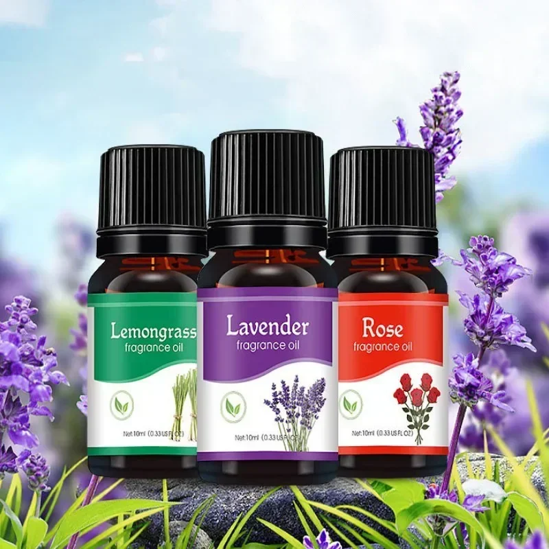 Aceites esenciales de 18 sabores para difusor de Aroma, humidificador de aire para el hogar, soluble en agua, ambientador de 10ml, aroma, aceite aromático
