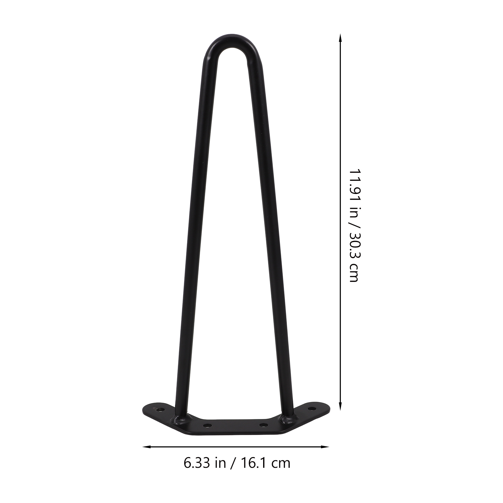 2 Pcs Student Computer Desk Hair Pin Legs Metal for Coffee Table Furniture Hairpin Dining Bench