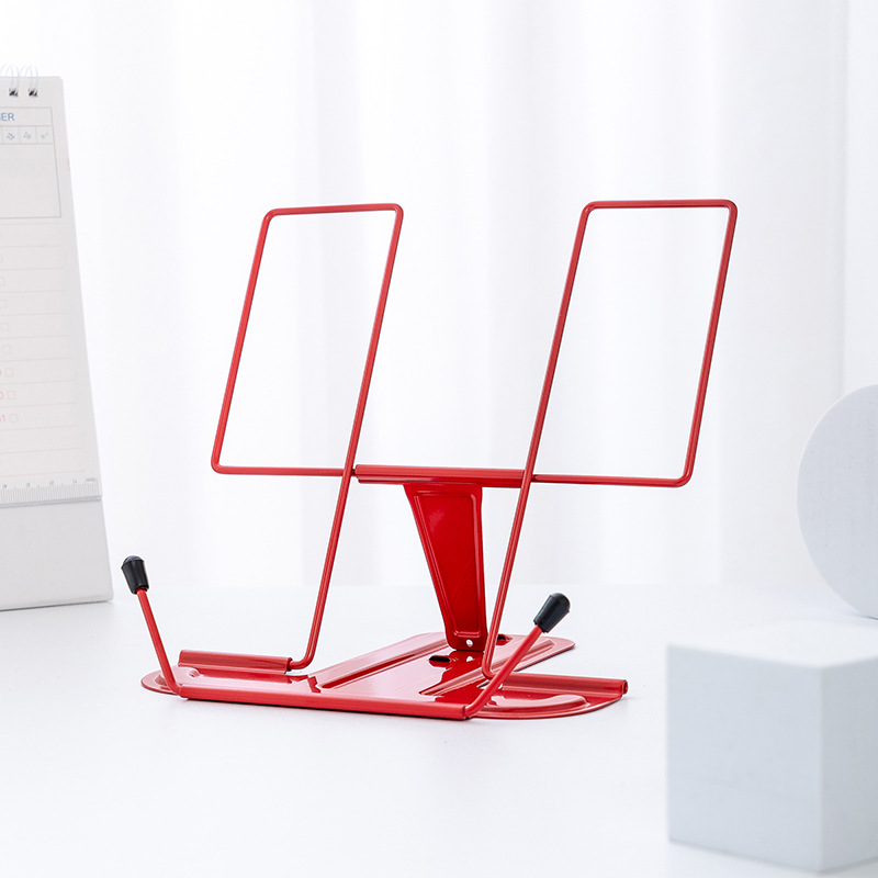 Soporte portátil para libros, descanso de lectura ajustable, soporte para libros de recetas, soporte para teléfono móvil para libros de cocina, soporte para tableta y libros de texto
