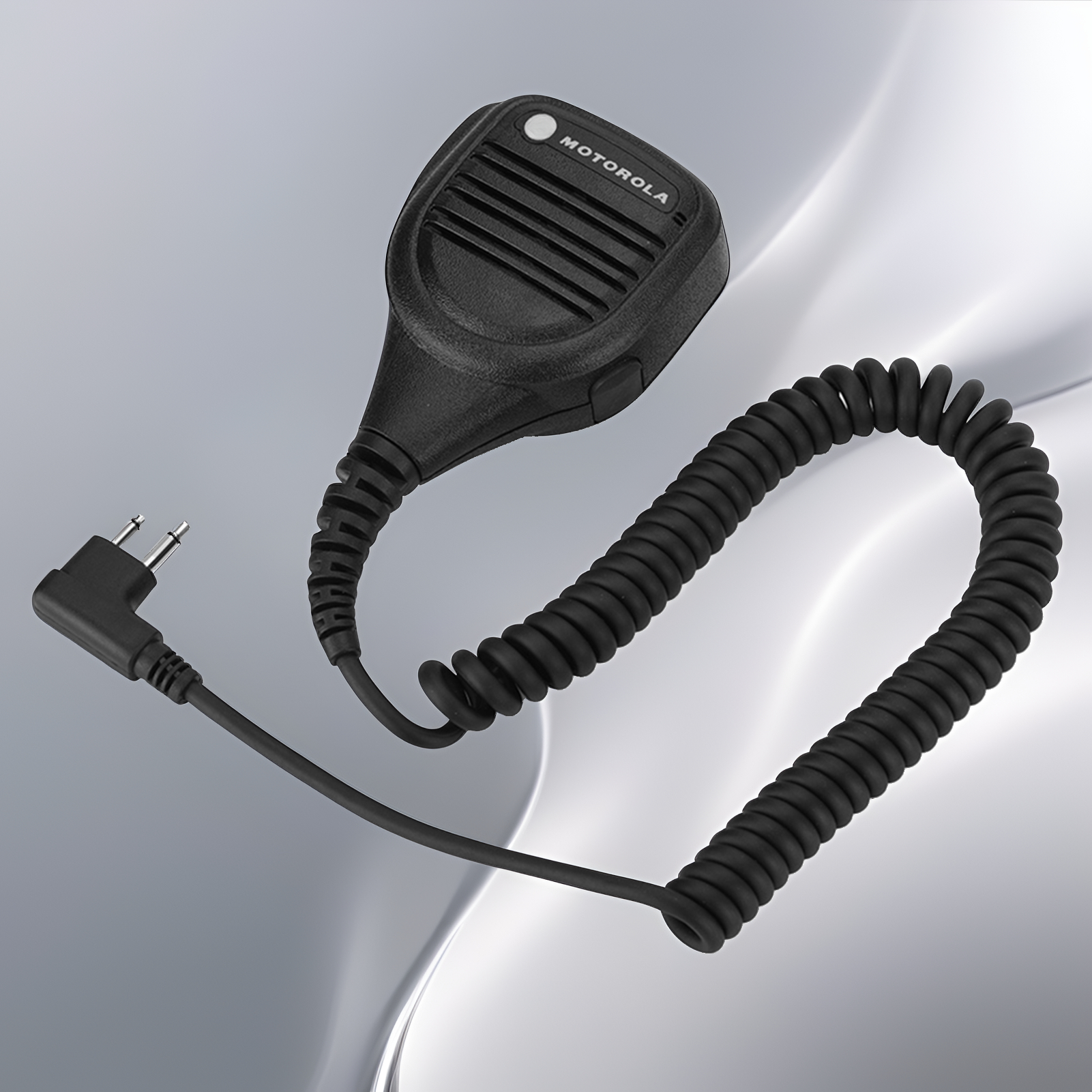 3.5mm fone de ouvido jack alto-falante microfone walkie talkie rádio microfone de mão com clipe de cinto de aço para