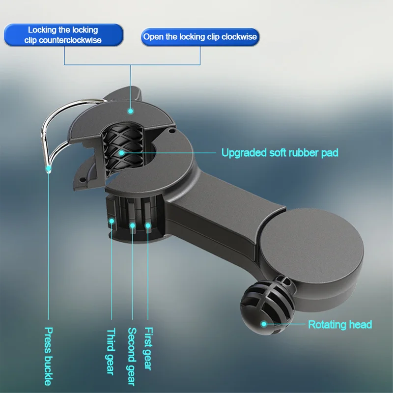 SEAMETAL Cooling รถพัดลมพนักพิงศีรษะพัดลมคู่สําหรับที่นั่งด้านหลัง 180 ซม.สาย USB ฟรี-ปรับ 3-Speed Strong WIND พัดลมอัตโนมัติ