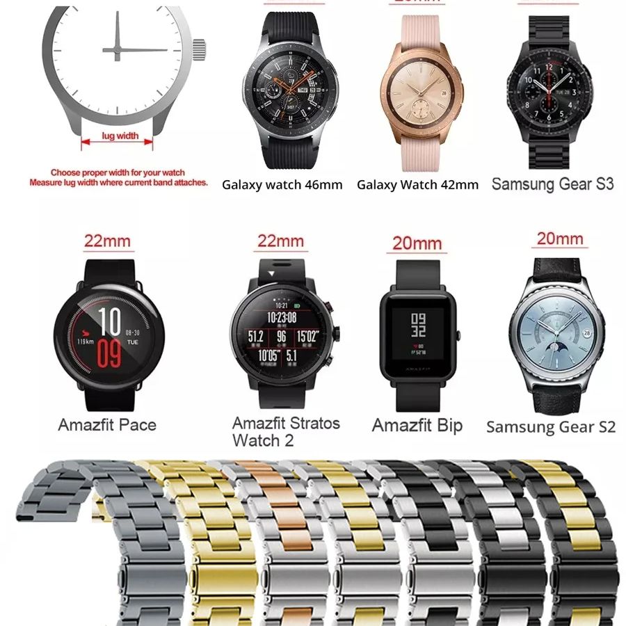 20 ミリメートル 22 ミリメートル金属ストラップガーミン Vivoactive 3 4 5 バンド腕時計 Venu SQ 2 プラス 3 ブレスレットフォアランナー 645 245 255 265 158 55 コレア