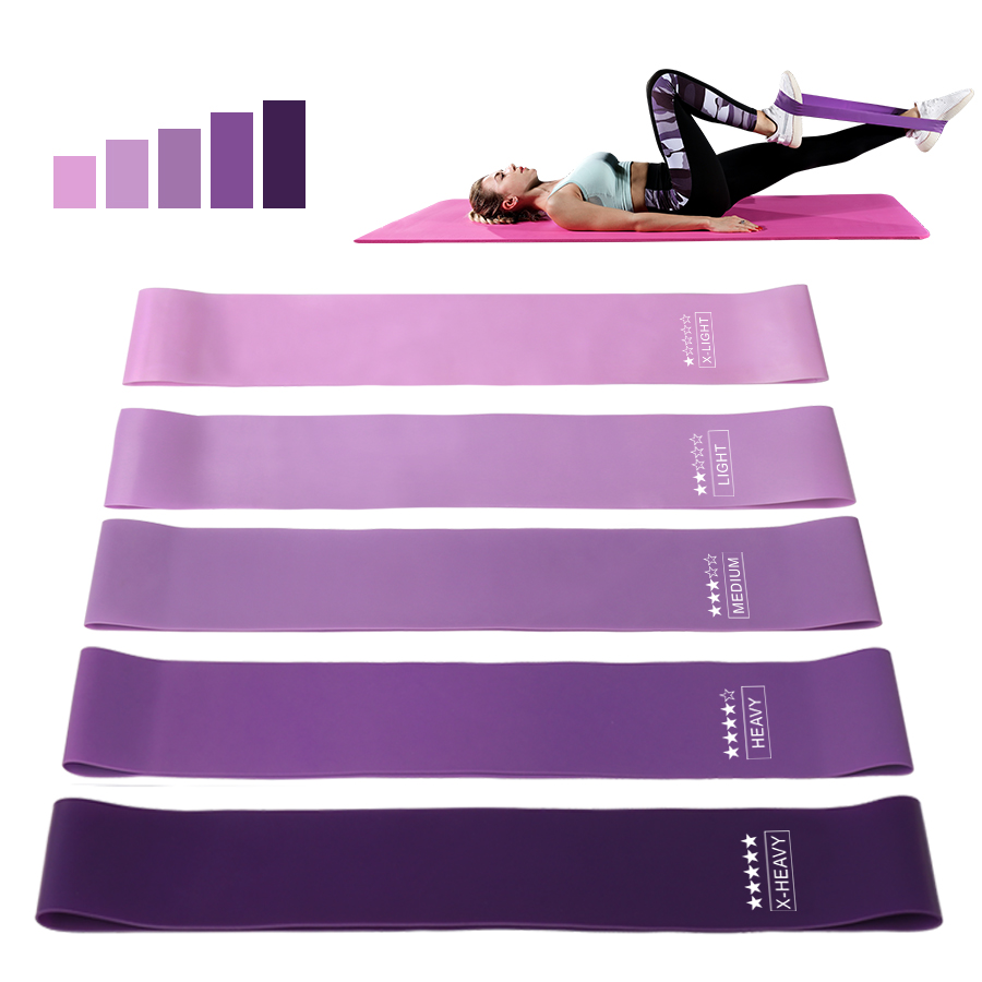 Fasce di resistenza elastiche per fitness Allenamento a casa Fasce di resistenza sportive per yoga Stretching Pilates Crossfit Allenamento Attrezzatura da palestra