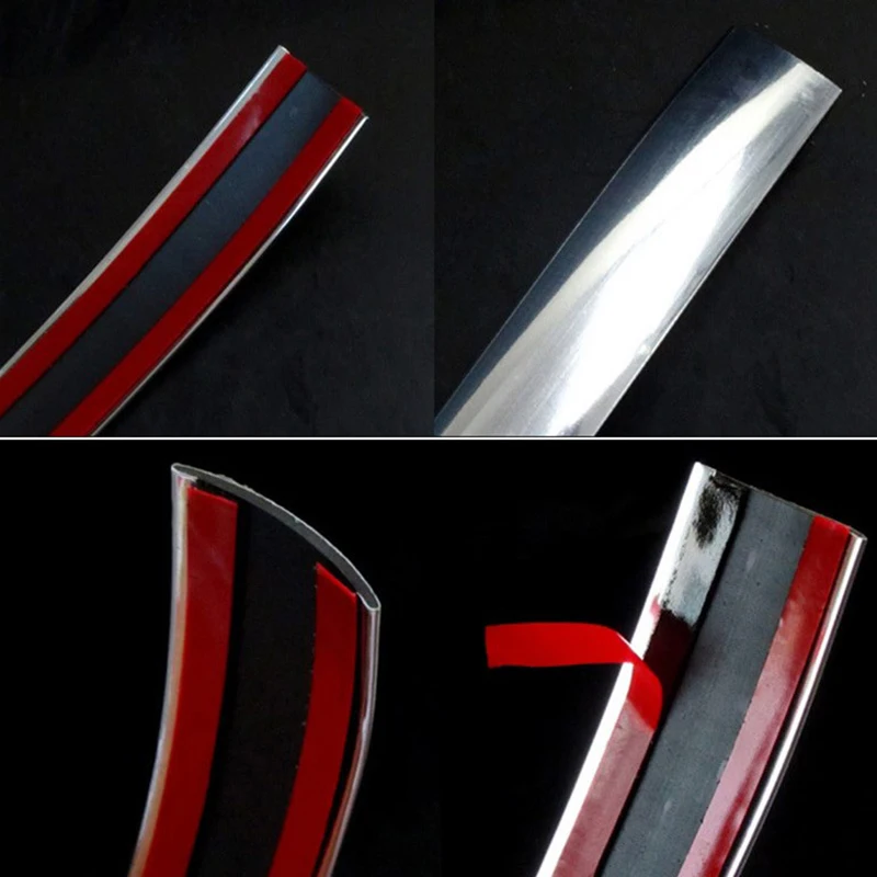 ﻿ 3C/5C Chrome  Trim PVC Universal  Auto Door Bumper Scratch-Proof Protector StickersAnti-Collision Tape Car Door Edge Guard