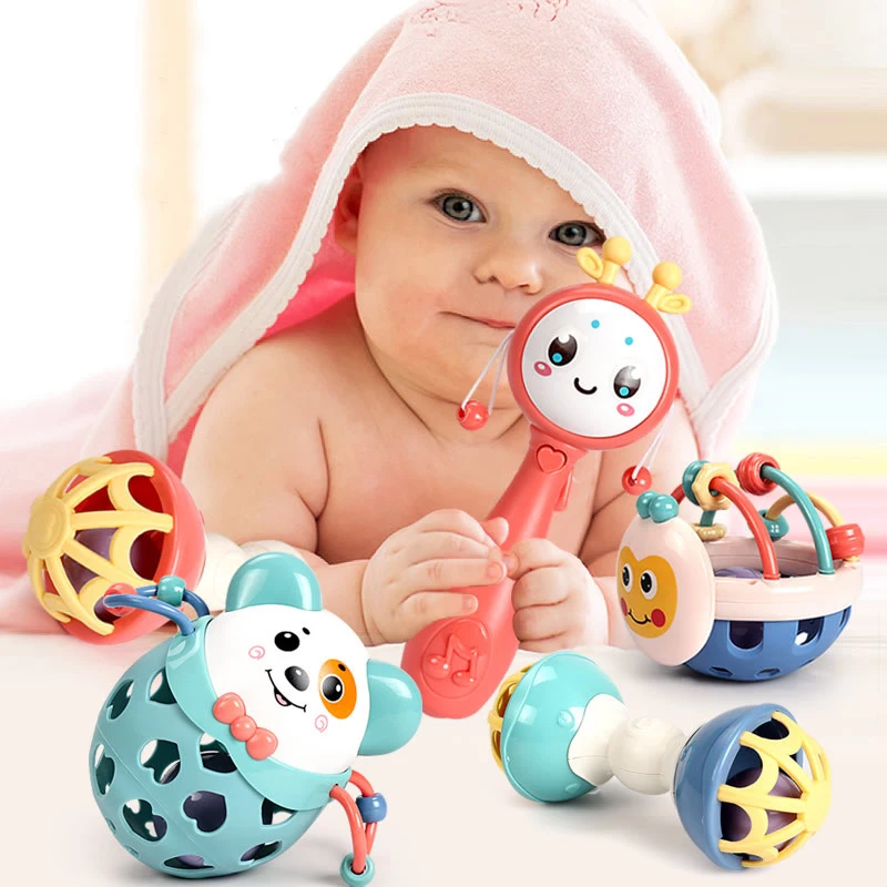 เด็กทารก Rattles ของเล่น 0 12 เดือนเด็กเกม Teether Sensory ทารกแรกเกิดของเล่นพัฒนาการศึกษาของเล่นสําหรับทารก 1 2 ปี