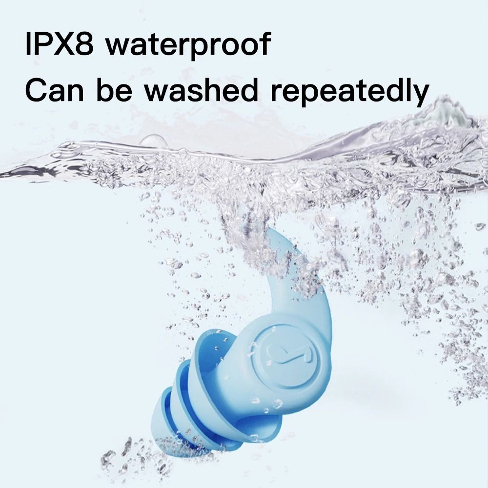 1 пара, силиконовые беруши для плавания, с защитой от шума