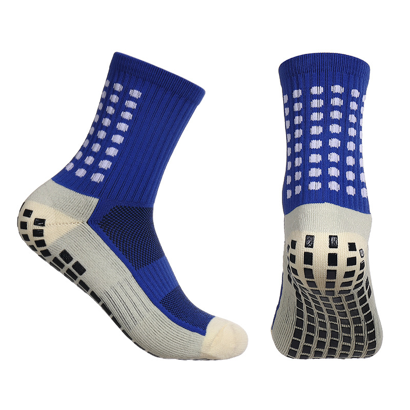 1Pc Adhesive Towel Sole Running Socks Non-slip Marathon Football Socks For Men And Women