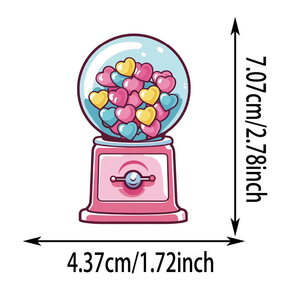 10/30/50 pçs bonito arco-íris doces adesivos estéticos coloridos decoração decalques diy scrapbooking papelaria material escolar para criança