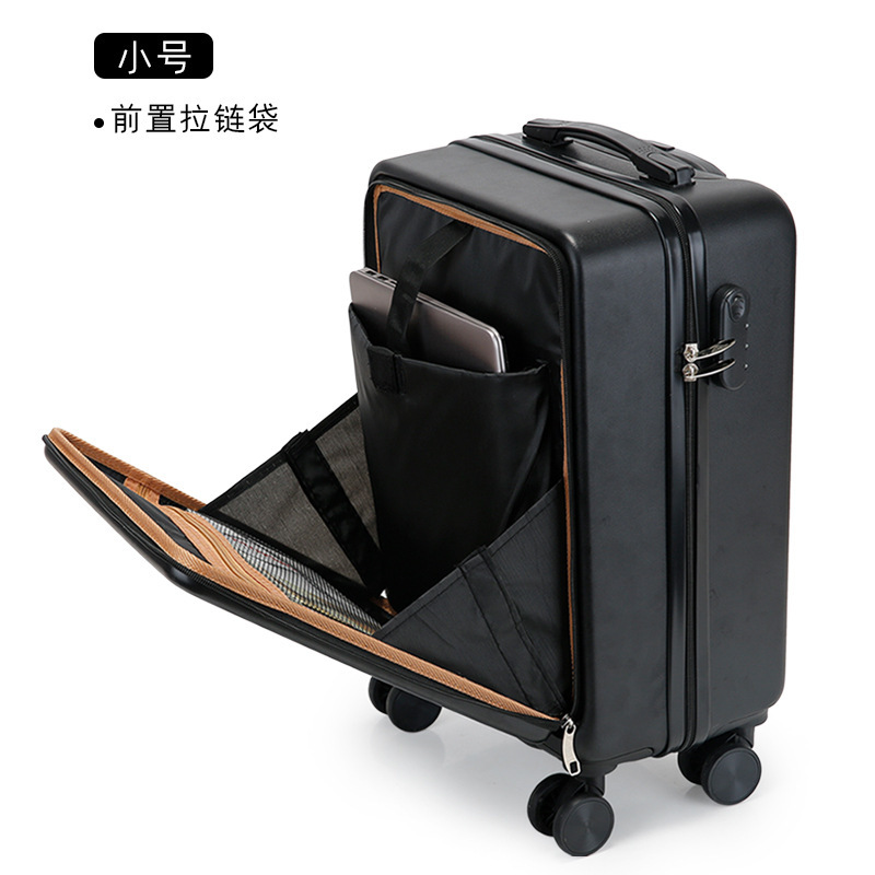 20/24 Inch New Front Opening Trolley Case Boarding Suitcase Business Cabin Luggage Universal Wheel