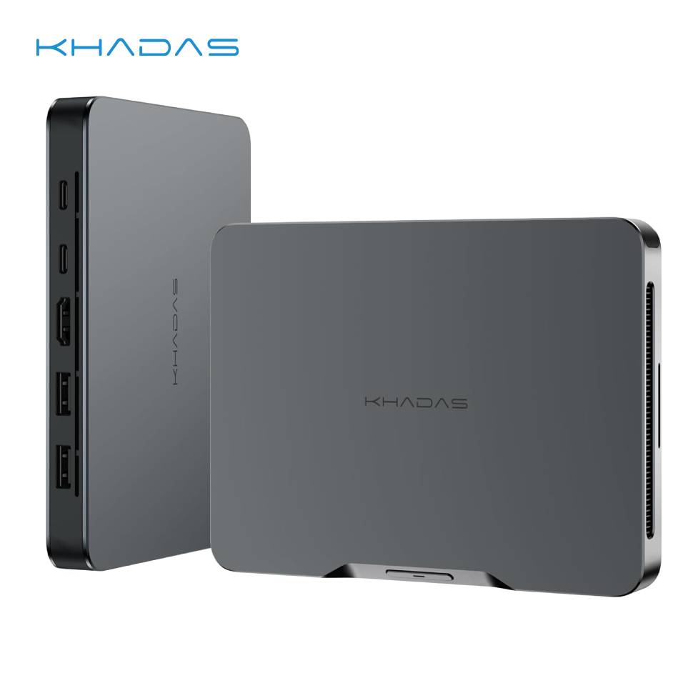 Khadas Mind 1 Mini PC with 5.55Wh Battery Tiny Intel Desktop Computer with WiFi 6E, BT5.3, Mind Link, Windows 11 Home 32GB+1TB