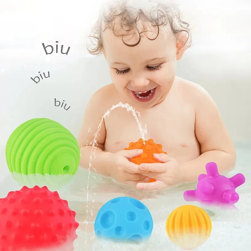 ของเล่นเด็ก Sensory Balls ชุด Textured Hand Touch จับนวด 0 12 เดือนทารกสัมผัส Senses Development ของเล่นสําหรับทารก