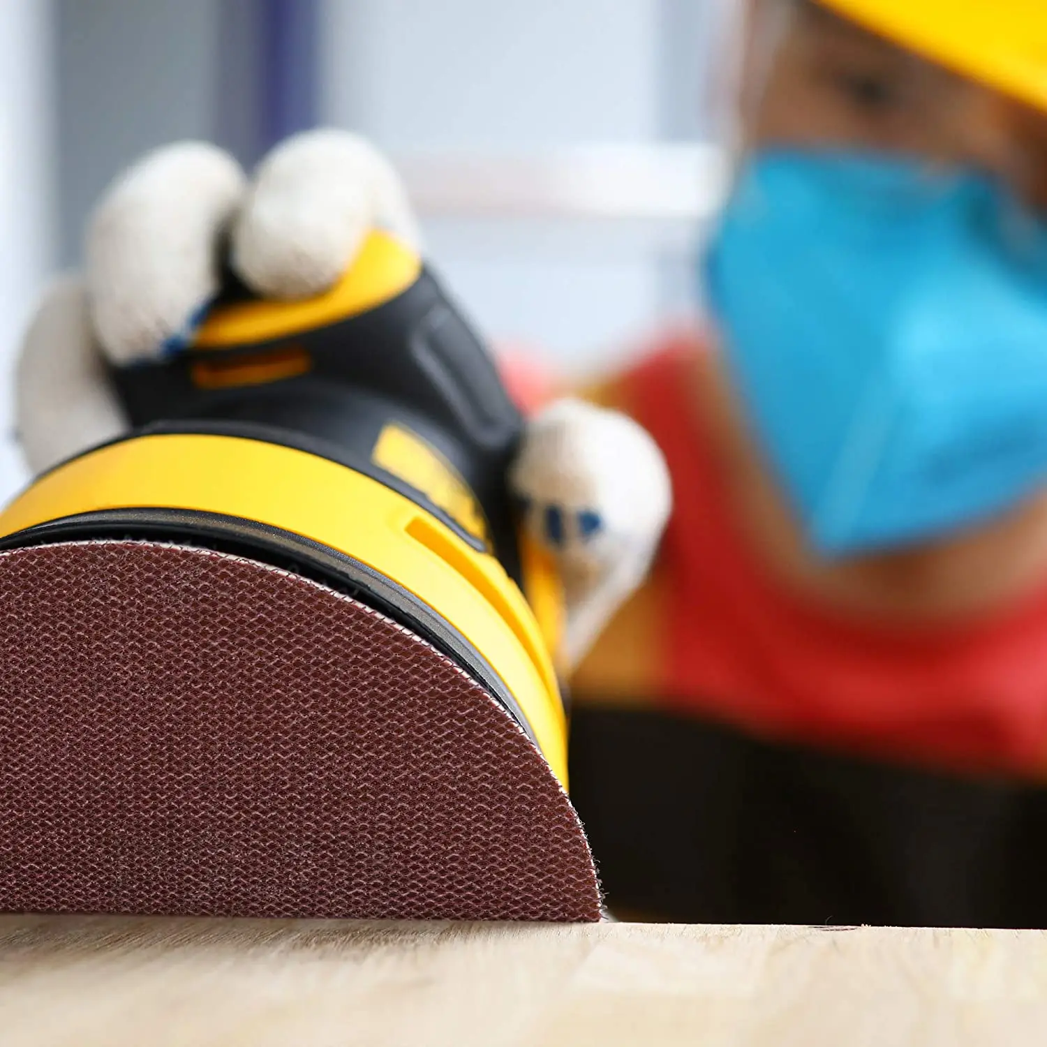 20PCS 6 นิ้วแผ่นขัด 80 100 120 180 240 320 กรวดตาข่ายขัดกระดาษทรายไร้ฝุ่น Assortment สําหรับงานไม้รถยนต์-ตะขอ