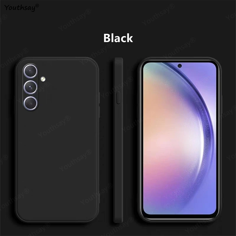 Para Samsung Galaxy A16 Funda Samsung Galaxy A16 A56 A36 A15 A55 Funda Coque suave Original Funda de silicona líquida Samsung A16
