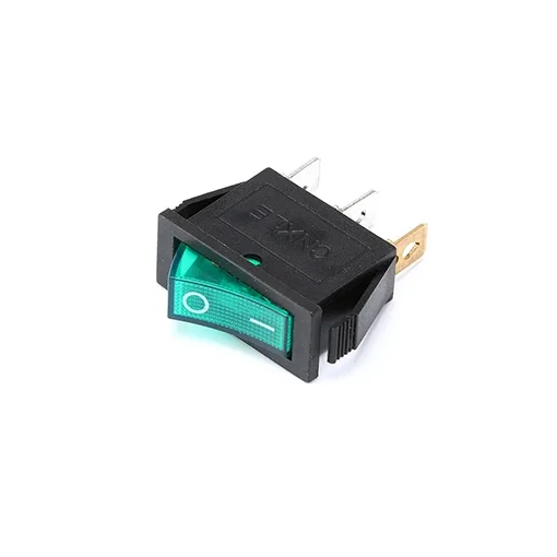 Interruttore a bilanciere CA 15A 250V/20A 125V Interruttore KCD3 ON-OFF Interruttore per barca di alimentazione a 2 posizioni e 3 pin con LED