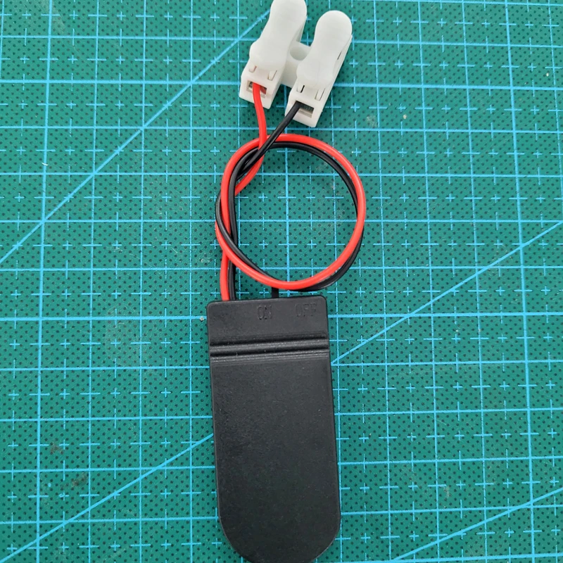 1/3 stücke cr2032 knopf batterie box 3v/6v micro batterie halter mit schalter abdeckung netzteil kann 10 stücke leds anschließen