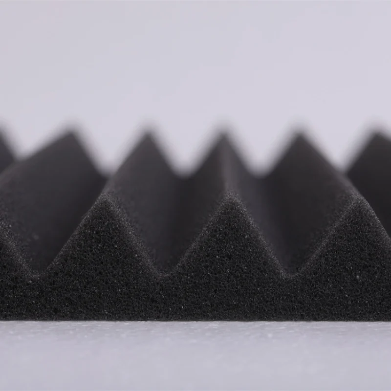 Material de absorção de estúdio de espuma de isolamento acústico de ranhura triangular 4PCS