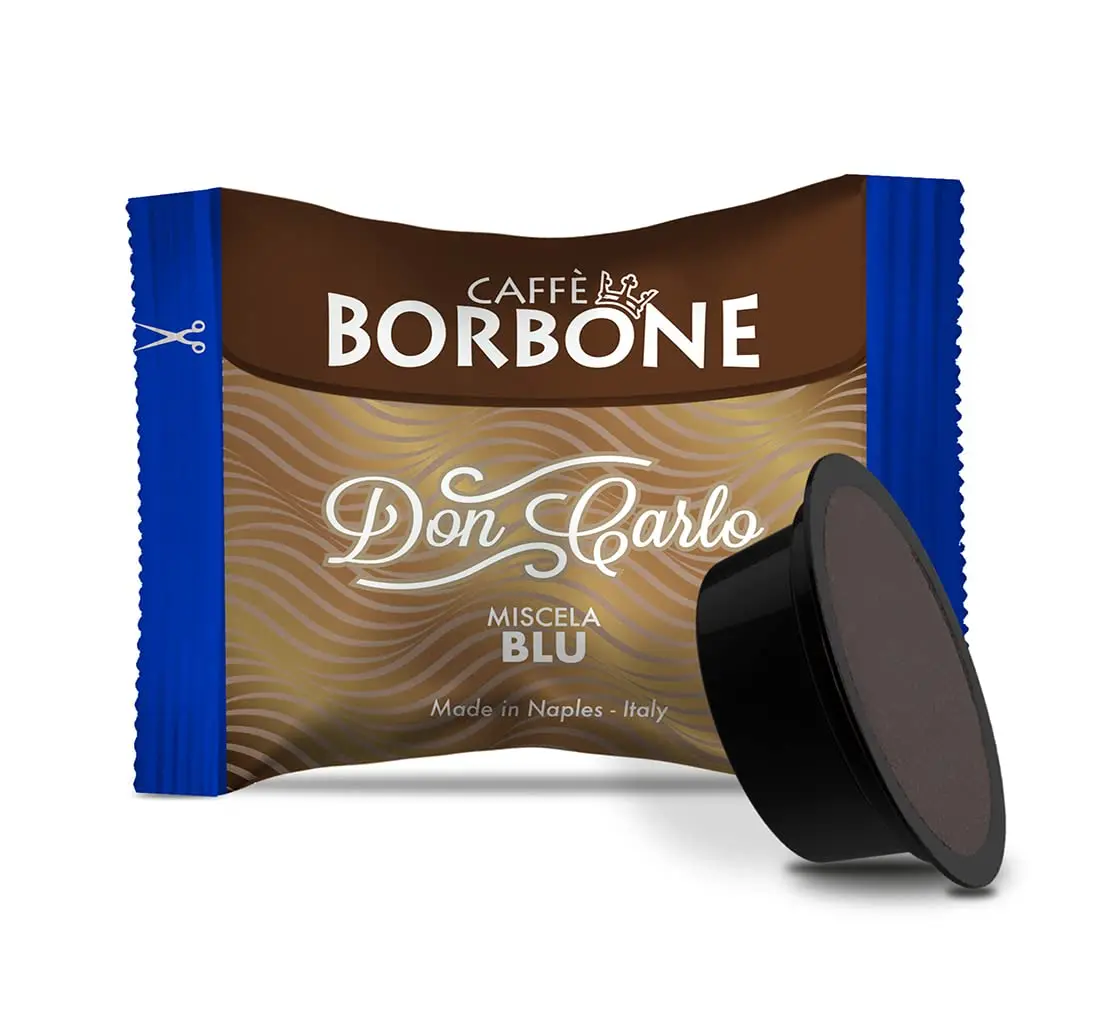 Café Borbone Don Carlo, Blend-100 capsules-Compatible avec les Machines domestiques Lavazza * Mio *