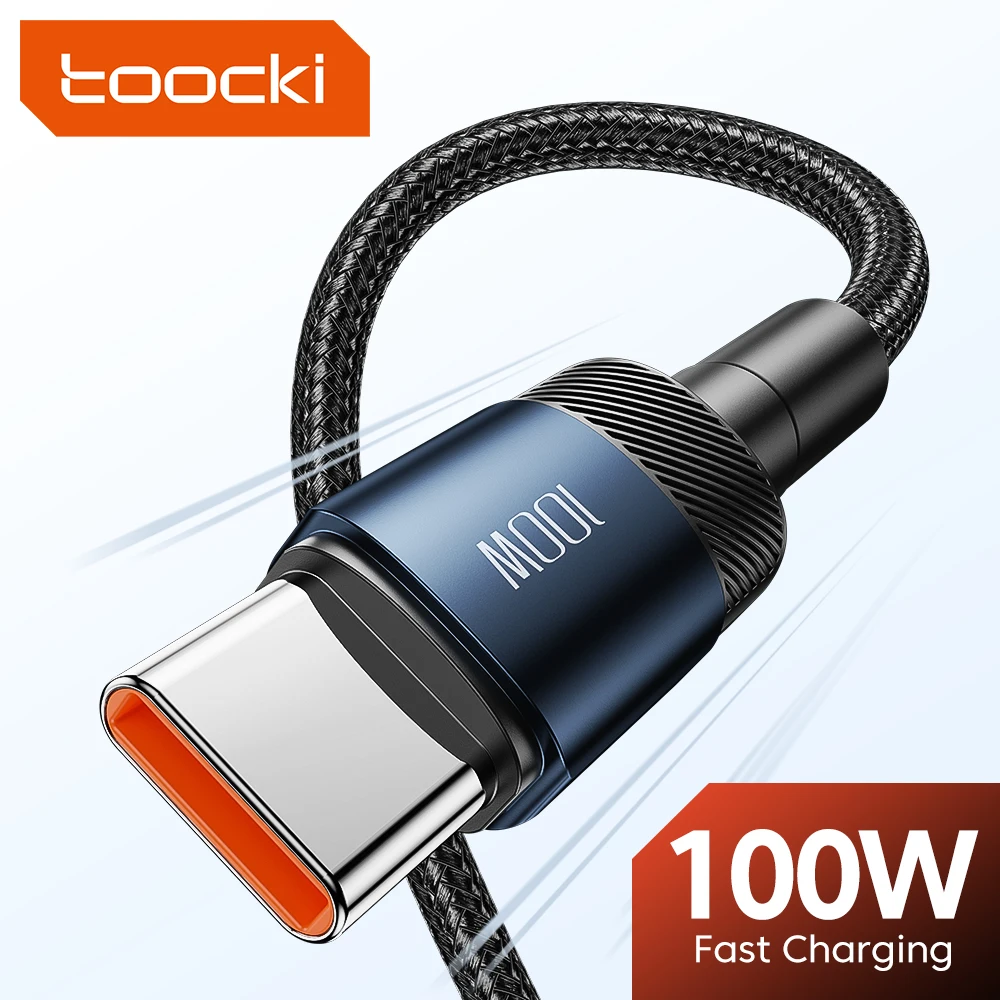 Toocki 100 Вт USB-кабель типа C к USB C PD, зарядное устройство для быстрой зарядки, шнур типа C для Macbook Samsung Xiaomi USBC, кабель 1 м, 2 м, 3 м