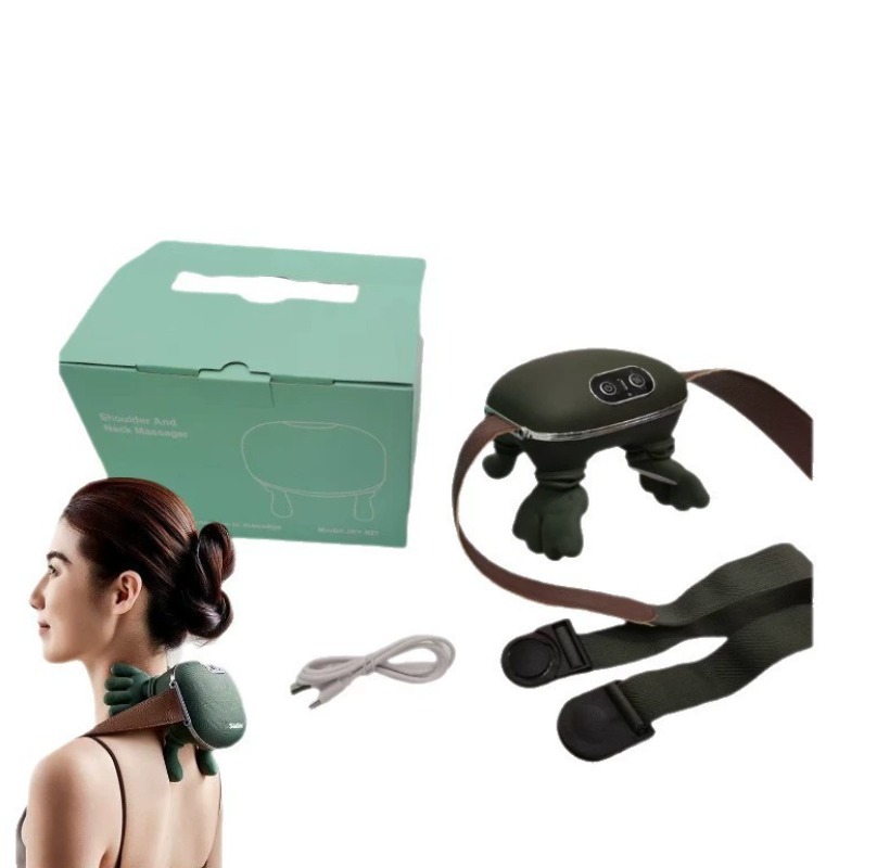 Masajeador biónico para cuello y hombros, masajeadores de espalda calentados, almohada eléctrica para masaje de músculos, cuello, cintura, pierna y cuerpo ﻿ Modos de 3 niveles