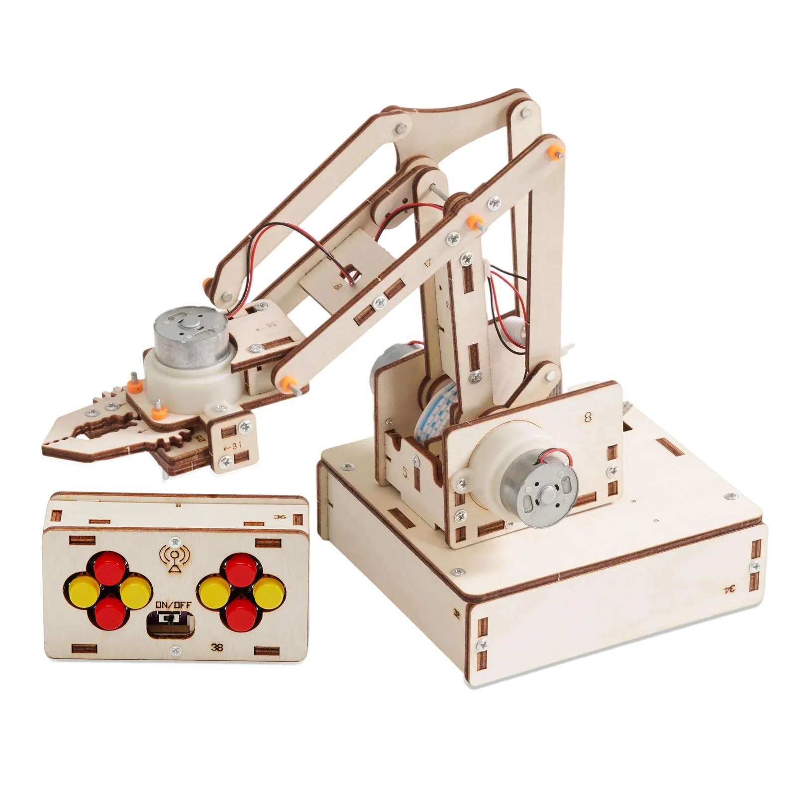 DIY Wireless Remote Control Mechanical Arm Model Science Toys for Kids Physics Experimental Tool Kit Children Educational Toys