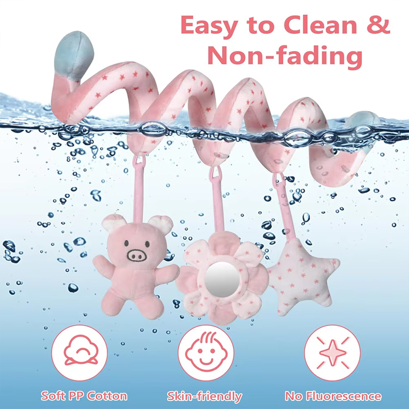 Jouet de confrontation de lit de bébé, hochet en spirale, chariot pendentif, outil coule d'éducation précoce, poussette pour nouveau-né de 0 à 3 ans, nouveau