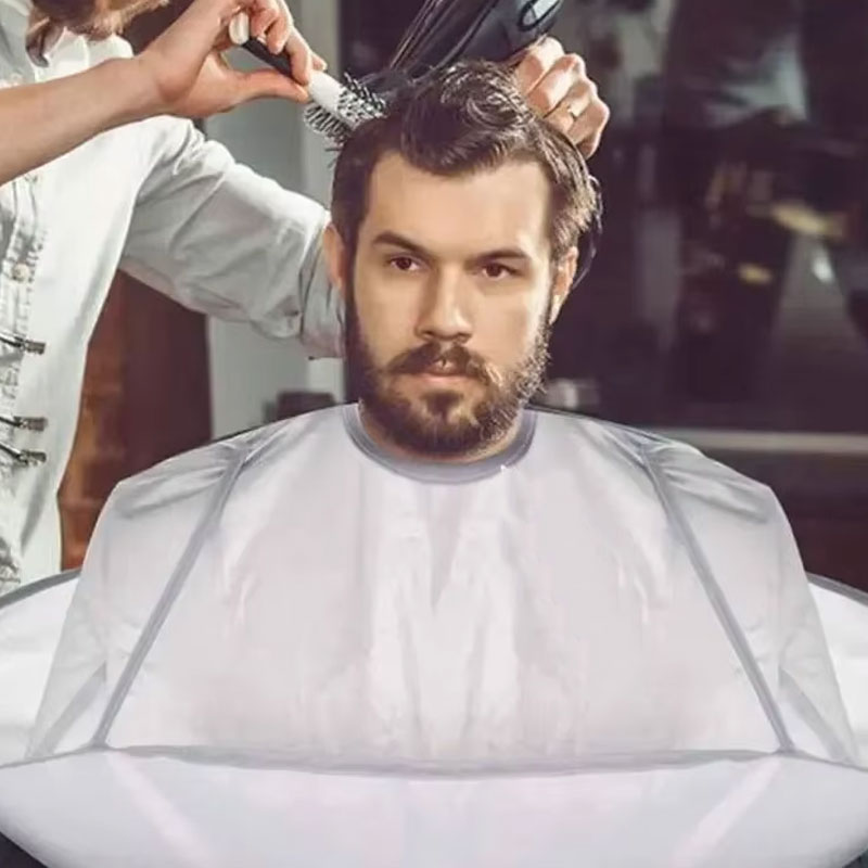 Capa de corte de pelo para niños y adultos, delantales plegables para teñir el pelo, capa de peluquería, herramienta de corte de pelo transpirable para el hogar Ca